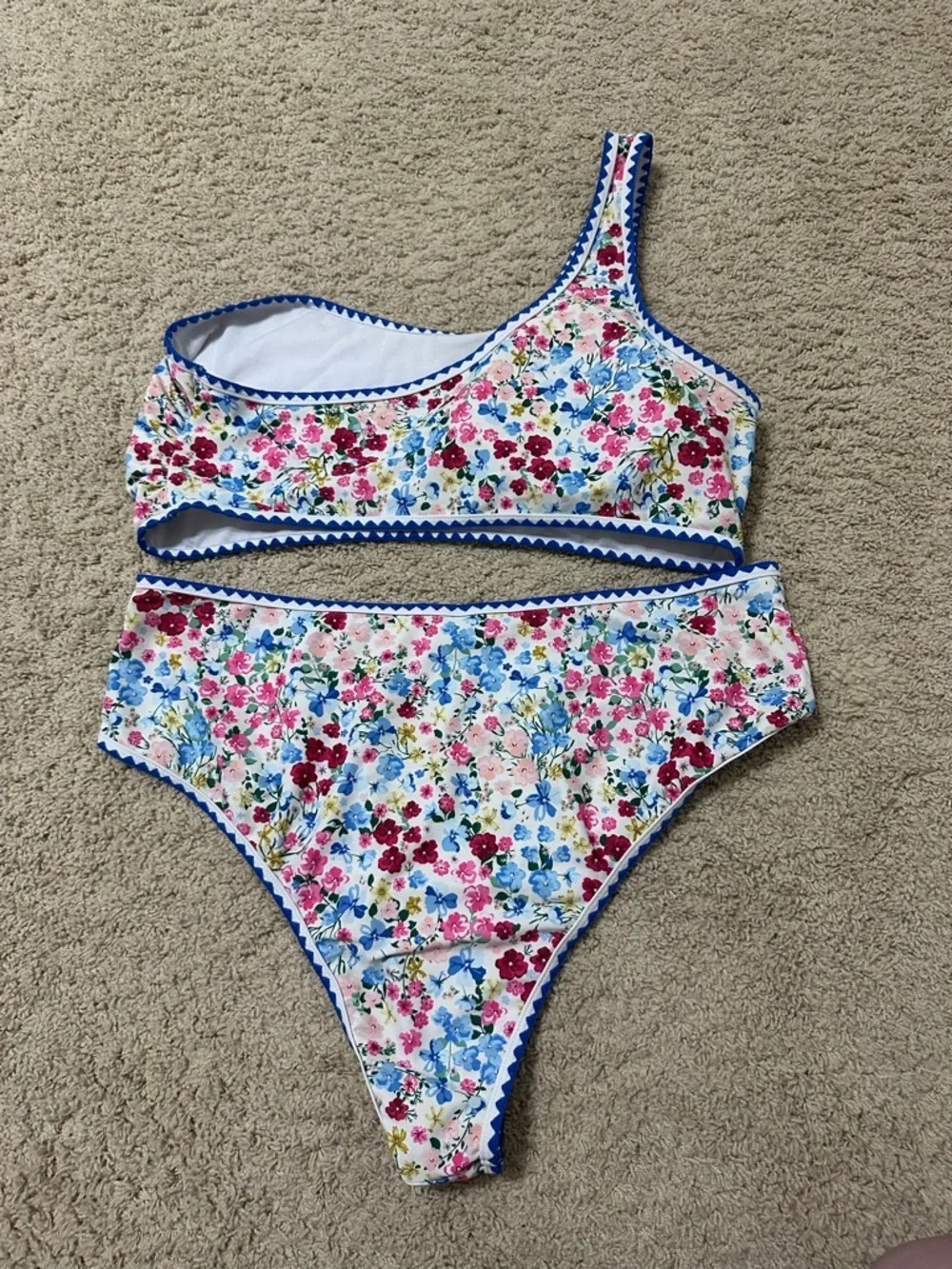 SHIEN One Shoulder Two Piece Bikini Set